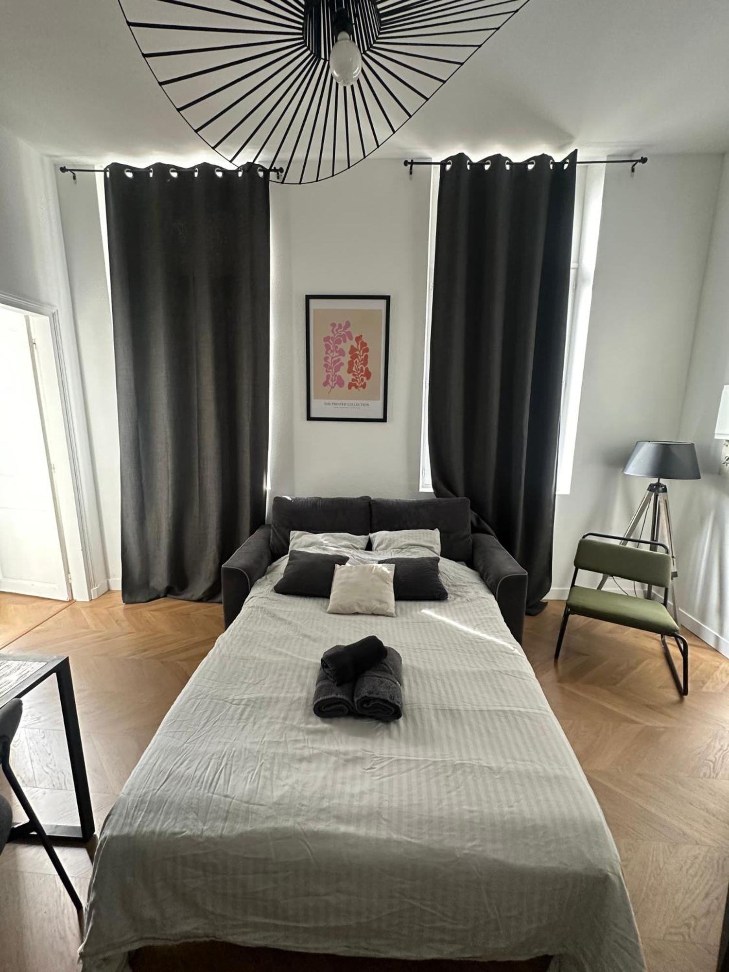 Spacieux Appt Haussmannien Parking Prive 阿棉 外观 照片