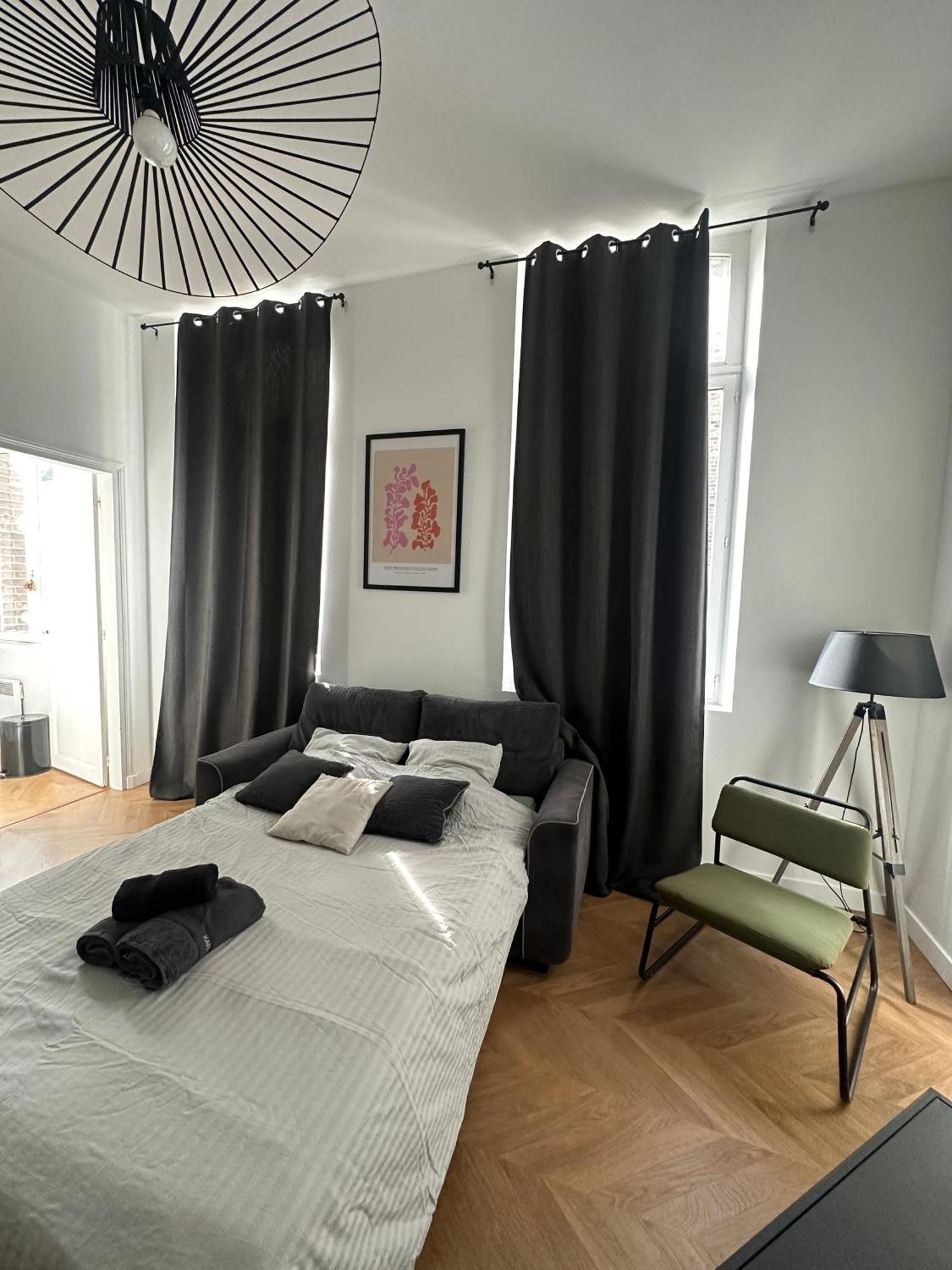 Spacieux Appt Haussmannien Parking Prive 阿棉 外观 照片